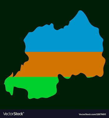 Map-rwanda country vector image