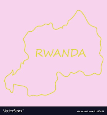 Map-rwanda country vector image