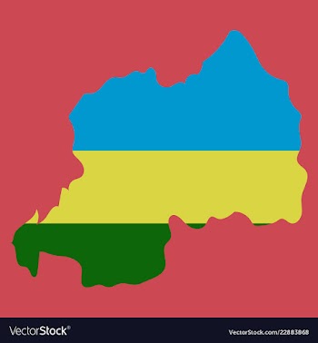 Map-rwanda country vector image