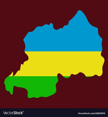 Map-rwanda country vector image