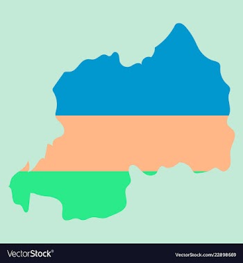 Map-rwanda country vector image