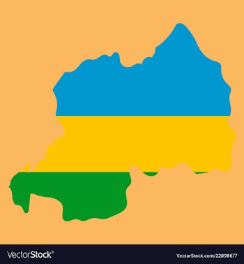 Map-rwanda country vector image