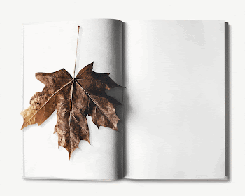 Maple leaf bookmark collage element | Free PSD - rawpixel