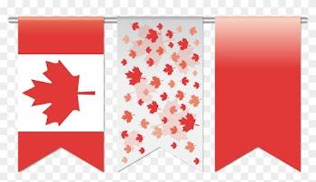Maple Leaf Canada White 12, Buy Clip Art - Canada Flag Banner Png