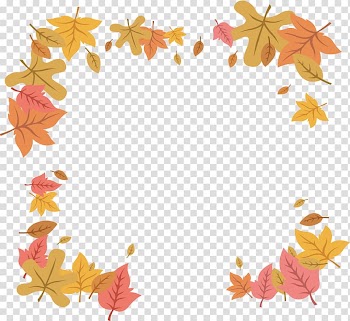 Maple leaf , Color maple leaf border transparent background PNG clipart