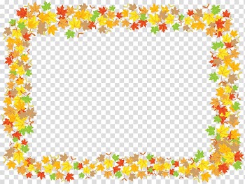 Maple leaf Frames , leaf frame transparent background PNG clipart