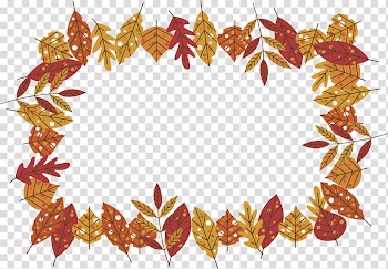 Maple leaf Red maple Autumn leaf color, A neatly arranged maple leaf border transparent background PNG clipart