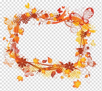 Maple leaves frame, Light frame Opacity, Fall Frame Decor transparent background PNG clipart