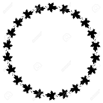 Maple Wreath Clipart Black And White & Clip Art Images #11442 ...