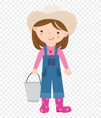 María José Argüeso - Farm Girl Clipart