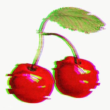 Maraschino cherry with glitch effect design element | Free  transparent png - 2359210
