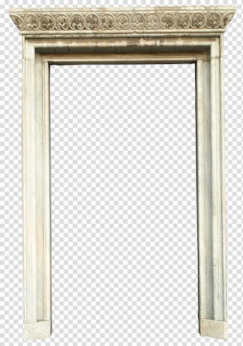 Marble frame, white door frame transparent background PNG clipart