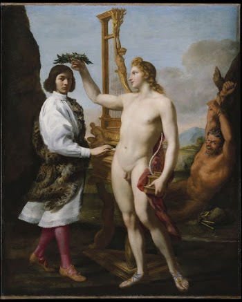 Marcantonio Pasqualini (1614–1691) Crowned by Apollo | Free Photo - rawpixel