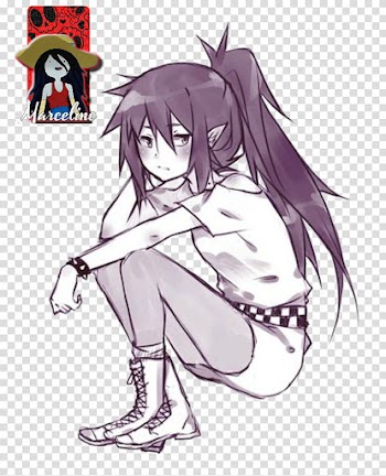 Marceline anime transparent background PNG clipart