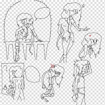 Marceline Line Art Dump transparent background PNG clipart