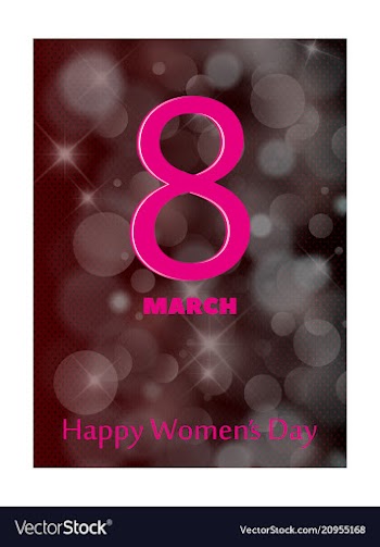 March 8 international women day paper cutout vector image