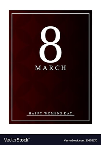 March 8 international women day paper cutout vector image