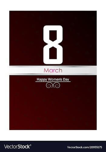 March 8 international women day paper cutout vector image