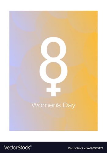 March 8 international women day paper cutout vector image