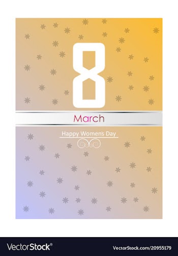 March 8 international women day paper cutout vector image