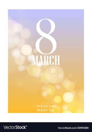 March 8 international women day paper cutout vector image