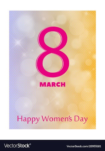 March 8 international women day paper cutout vector image