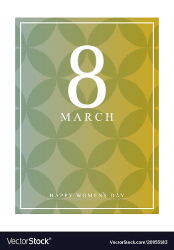 March 8 international women day paper cutout vector image