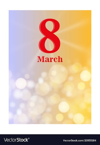 March 8 international women day paper cutout vector image