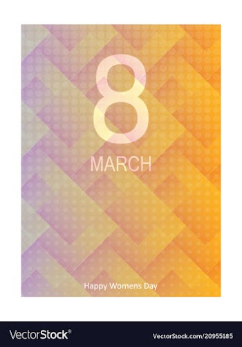 March 8 international women day paper cutout vector image