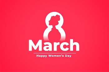March 8th international womens day celebration background Free Vector