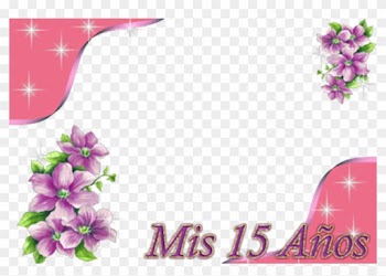 Marco De Flores 15 Años - Pink Flowers Borders And Frames Png
