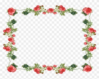 Marcos Cuadrados Para Fotos - Orange Floral Background Border Designs