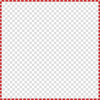 Marcos en, red and white heart boarder frame illustration transparent background PNG clipart