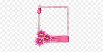Marcos Para Fotos Con Flores - Blue Floral Frame Png