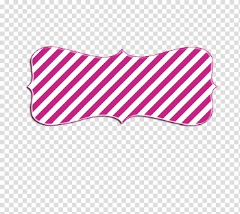 Marcos, pink and white striped ribbon template transparent background PNG clipart