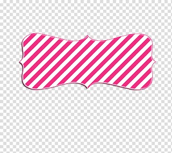 Marcos, pink and white striped ribbon template transparent background PNG clipart