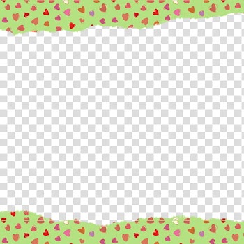 Marcos tipo papel, green and red heart transparent background PNG clipart