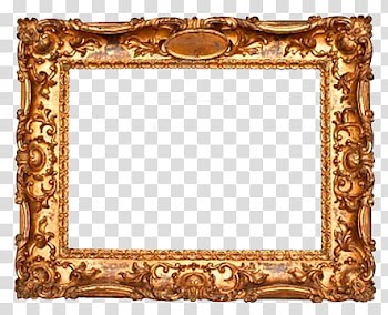 Marcos Vintage, brown floral frame transparent background PNG clipart