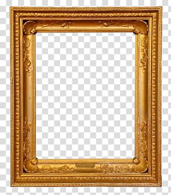 Marcos Vintage, brown painting frame transparent background PNG clipart