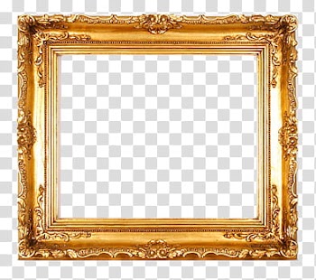 Marcos Vintage, brown painting frame transparent background PNG clipart