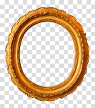 Marcos Vintage, oval brown frame transparent background PNG clipart