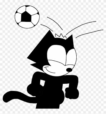 Marcospower1996 Felix Hits Soccer Ball With His Head - Felix The Cat Soccer