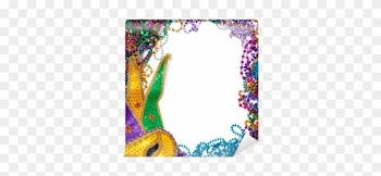 Mardi Gras Border Png For Kids - Mardi Gras Beads Border
