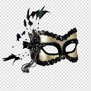 Mardi Gras in New Orleans Mask Masquerade ball Costume, mask transparent background PNG clipart