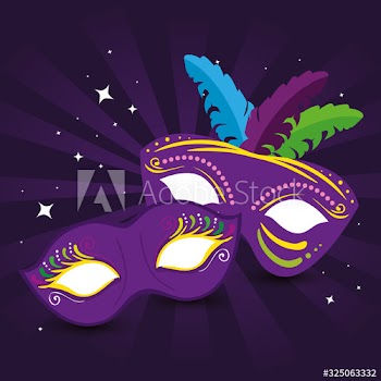 Mardi gras masks design