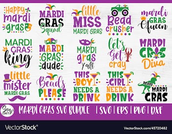 mardi gras svg bundle