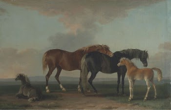 Mares and Foals, facing right | Free Photo - rawpixel