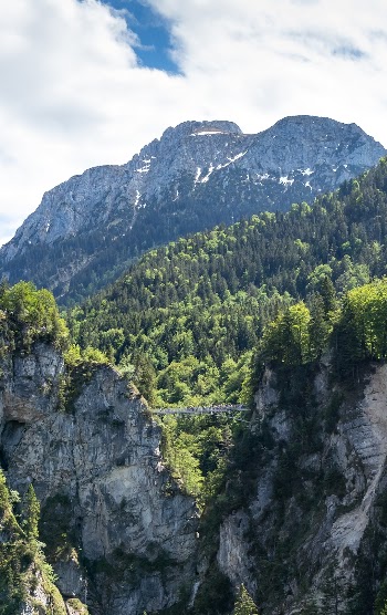 Marienbrücke. Amazing place. It's a bridge where you can get most part of the cliches photos of the castle. There's great view from there and you can hike to the different spots to get different photos. There are a lot of short hikes starting from there. This is one of the views you can see when you are inside the Neuschwanstein Castle.