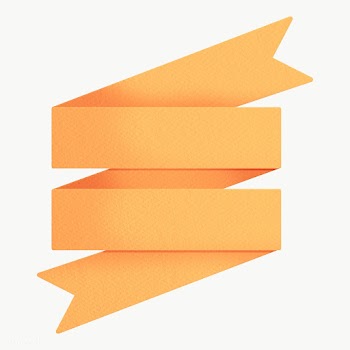 Marigold yellow ribbon banner design element | Free  transparent png - 2342035