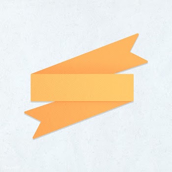 Marigold yellow ribbon banner | Free  illustration - 2341955
